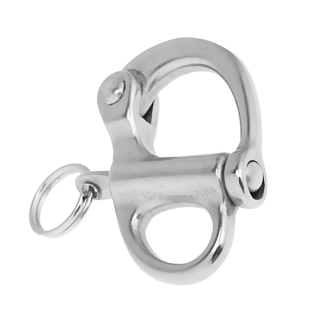 1 Pcs 304 Stainless Steel Swivel Snap Shackle Quick Release Boat Chain Eye Hook For Boat Yacht Canoe Etc Wide Angle Opening