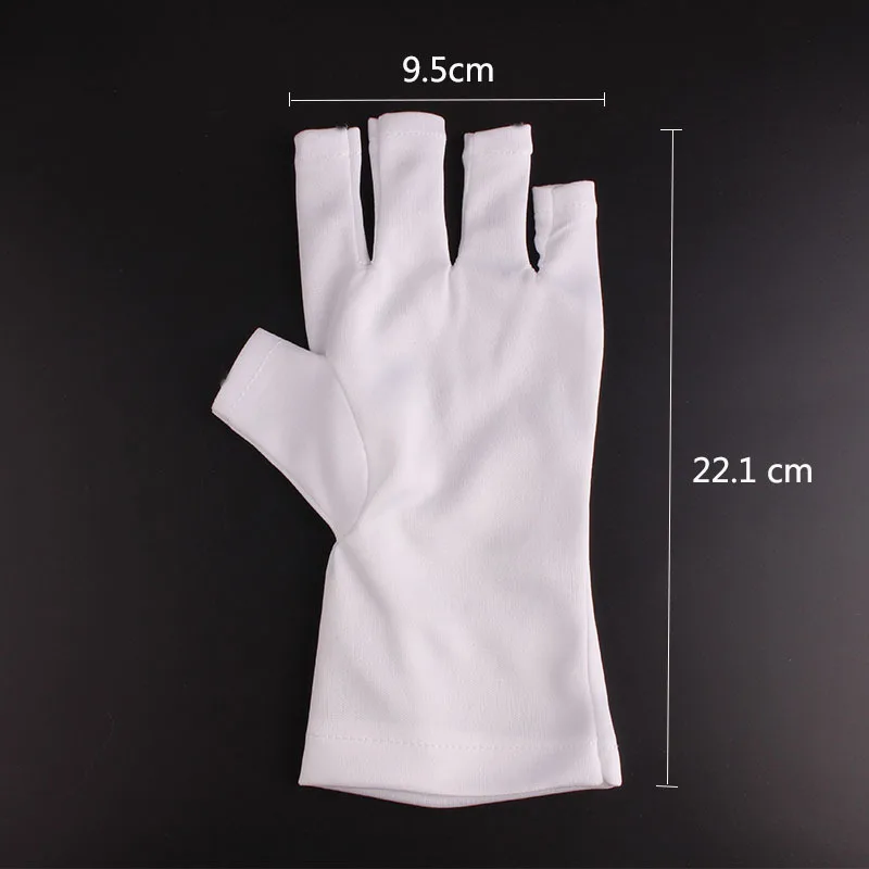 1 пара УФ-защитные перчатки дизайн ногтей гель перчатки с защитой от УФ светодиодная лампа для сушки ногтей светильник радиационная защита