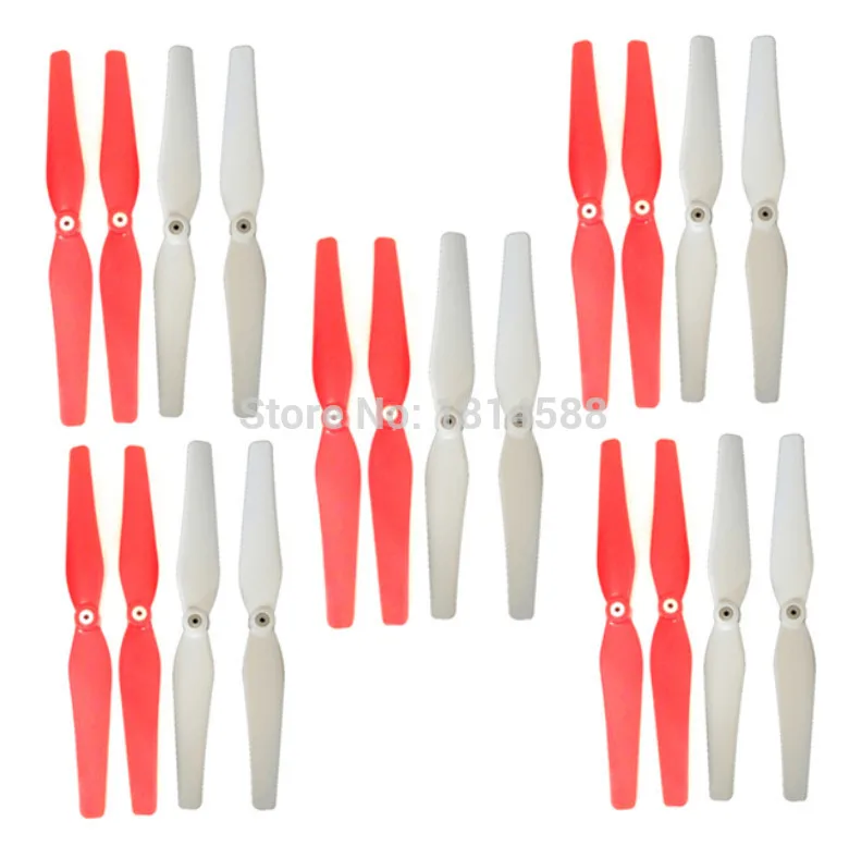 

New 5 sets syma X8 X8C X8W X8G four shaft remote control plane aircraft propeller red white fan blade main blade X8C-05-06