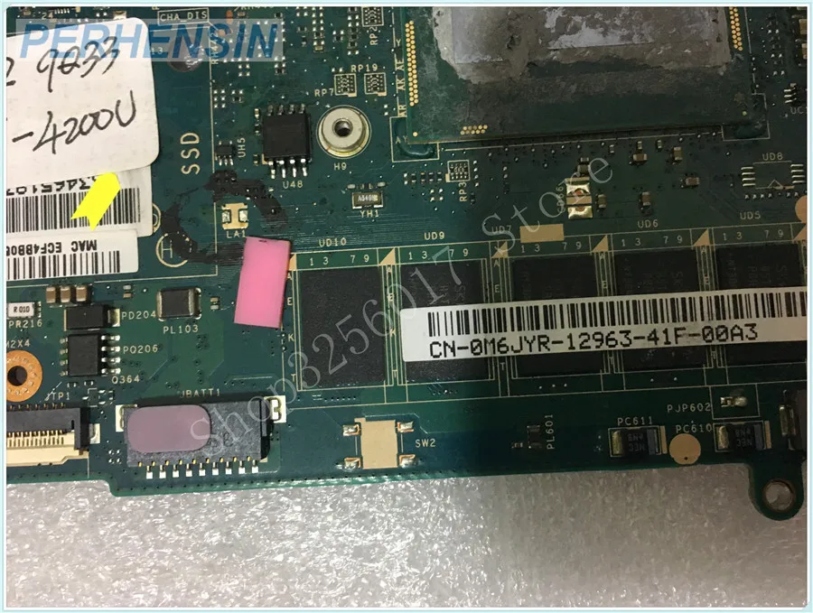  FOR DELL FOR Ultrabook XPS 12 9Q33 Laptop Motherboard 4GB i5-4200U M6JYR 0M6JYR CN-0M6JYR LA-9262P
