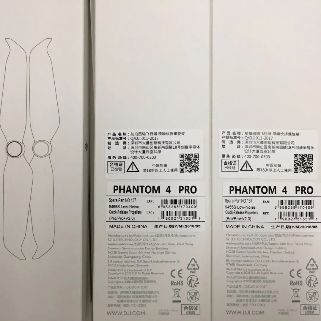 В наличии для DJI Phantom 4 Pro серии малошумные пропеллеры V2.0/Phantom Pro/Phantom