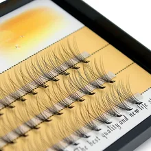 1 коробка большой емкости 60 пряди 6d 10D ресницы для наращивания 0,1 мм толщина настоящие норковые полосы ресницы Индивидуальные ресницы натуральный стиль