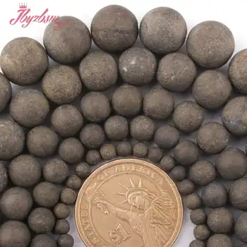 

4,6,8,10,12mm Frost Matte Round Pyrite Beads Natural Stone Beads For DIY Necklace Bracelets Jewelry Making 15" Free Shipping