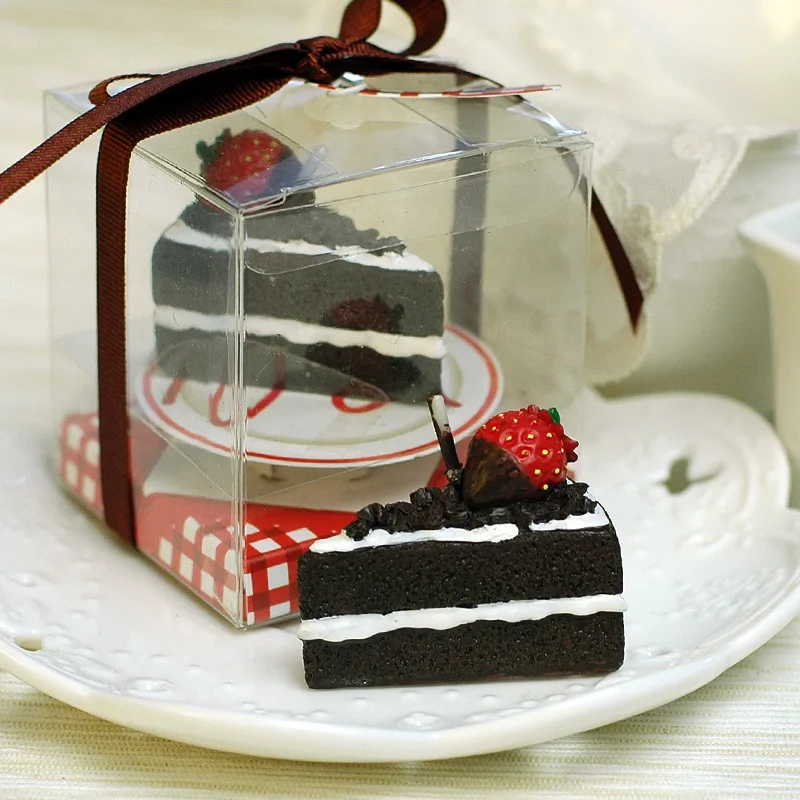 Smokeless Black Forest Cake Candle Wedding baby shower baptism party favor children gift present baby boy girl
