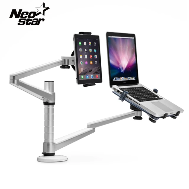 Universal 2 En 1 Deux Bras Tablet Support Pour Ordinateur Portable Pour