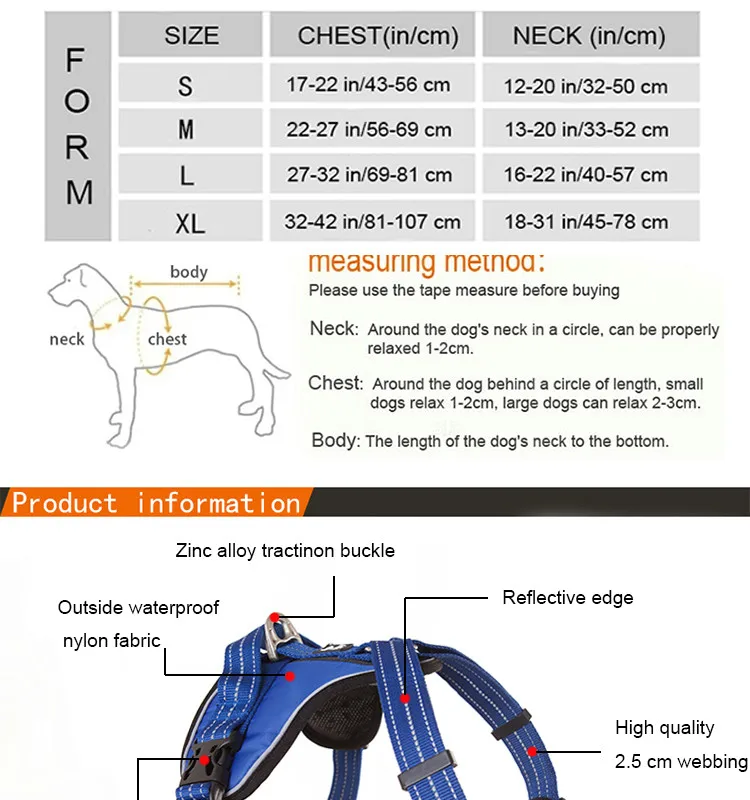Высококачественный поводок для собак, тренировочный жилет для средних и больших собак, регулируемая уличная Защитная жгут для собак Pitbull arnes perro