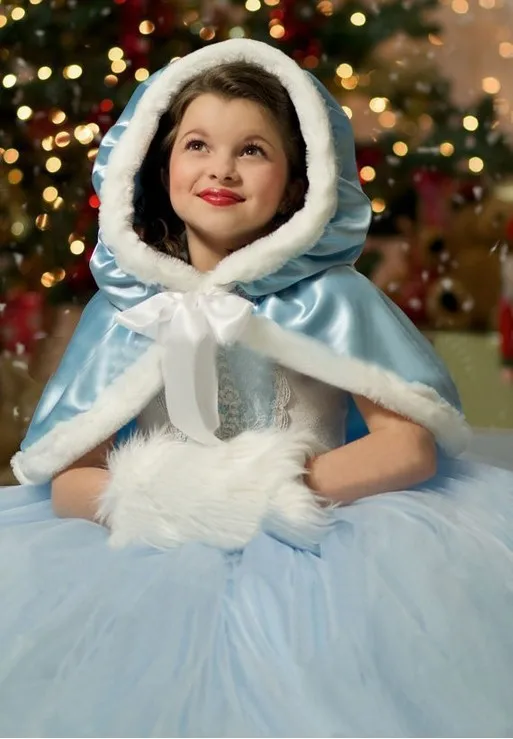 New Cinderella Kids Dress Retail Princess Girl Dress With cape wedding For Cinde