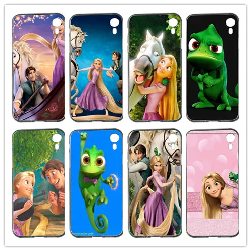 Tangled Рапунцель Хамелеон Мягкий ТПУ чехол для мобильного телефона Iphone 4 4S 5 5S SE 5C 6 S 7