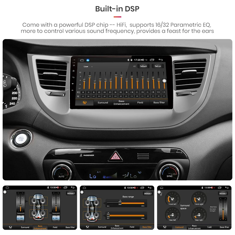Junsun 4G + 64G CarPlay DSP Android 8 1 автомобильный Радио Мультимедиа Стерео Аудио плеер gps 2 Din