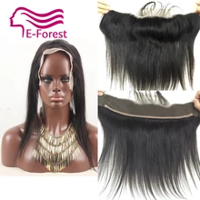 9A Brazilian Lace Frontal Closure Straight 13×2 Ear To Ear Lace Frontals With Baby Hair Virgin Human Hair Closure