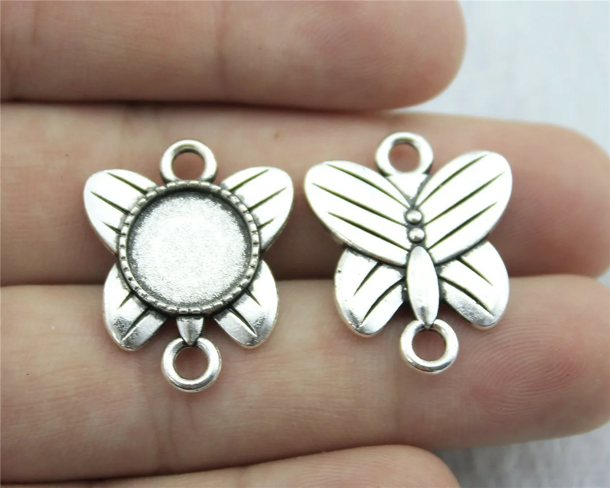 20 шт./лот, 12 мм, круглый стеклянный кабошон, базовый поднос для ...