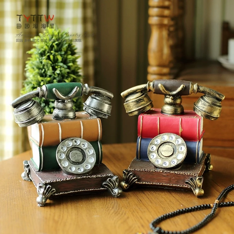 

2015 NEW European country retro resin old-fashioned telephones, nostalgia bar Home Furnishing soft decoration decoration