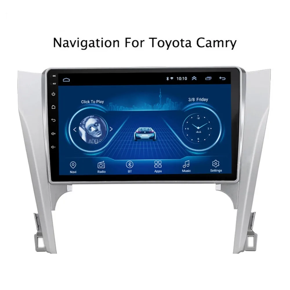 Супер тонкий сенсорный экран Android 8,1 gps навигация для toyota Camry 2012 2013 головное устройство планшеты стерео Мультимедиа Bluetooth