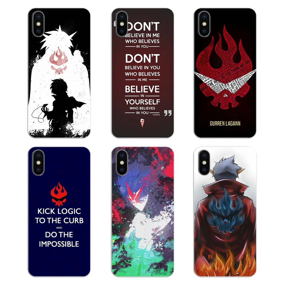 

Phone Covers Anime Tengen toppa gurren lagann TV Series Art For Huawei Honor 8 8C 8X 9 10 7A 7C Mate 10 20 Lite Pro P Smart Plus