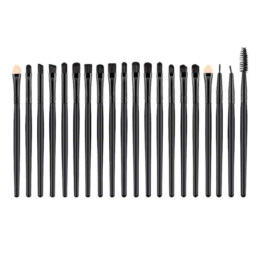 

20 Pcs Cosmetic Wood Makeup Brush Foundation Eyeshadow Eyeliner Lip Make Up Eye Brushes Set Cosmetics Brush Tool 4.20