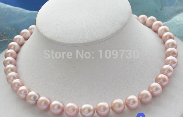 

Jewelr 003376 AAA++ 17" 12MM ROUND Lavender AKOYA PEARL NECKLACE 14KGPT