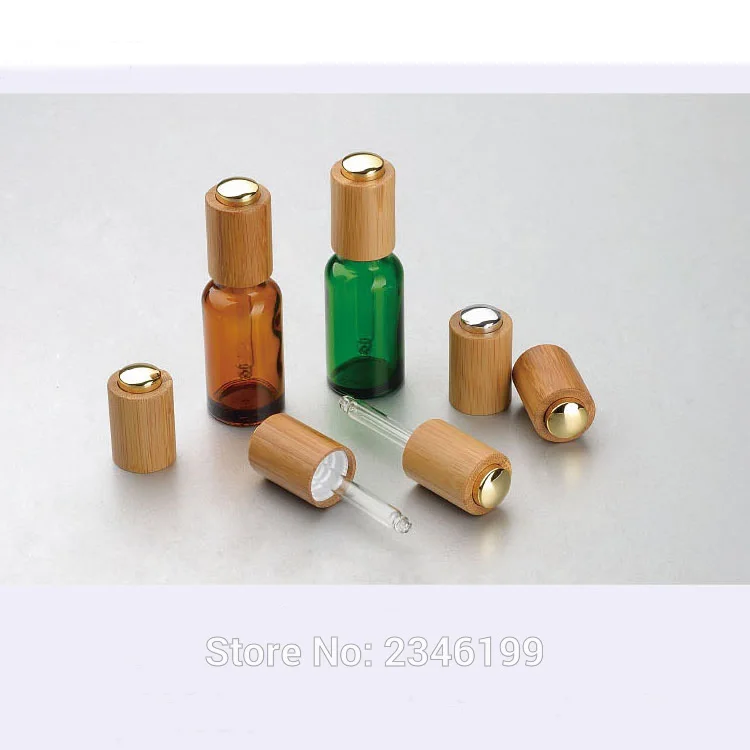 

5ML 10ML 15ML 20ML 30ML 50ML 100ML Glass Oil Bottle With Bamboo Press Pump Glass Pipette Glass Dropper Bottles. 20Pcs/Lot
