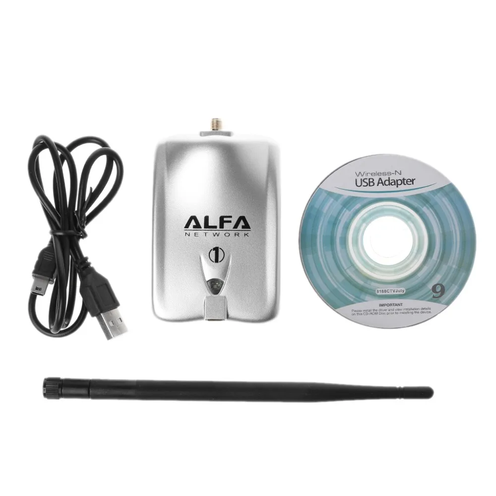 

1Set 150Mbps ALFA AWUS036NH Ralink 3070L Wireless WiFi Network Card USB Adapter with 5Dbi Anenna