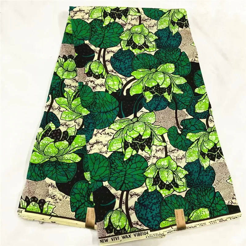 

New java wax high quality 6 yards of african fabric ankara cotton wax print fabric wholesale african print fabric for dresses