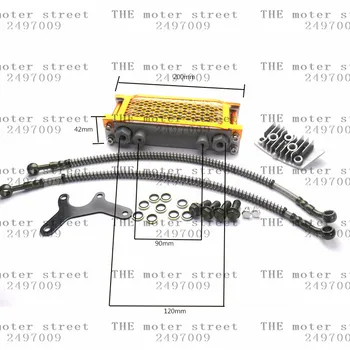 

yellow Motorbike Colorful Oil Cooling Radiator Cooler For Shineray Yinxiang Kayo Apollo Bosuer Xmoto 125CC 140CC free shipping