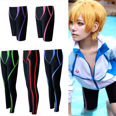 Аниме бесплатно Iwatobi Swim Club Nanase Haruka Makoto Rin Хадзуки Нагиса Rei косплей костюм плавать