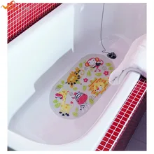 

39cmx69cm Non-slip Baby Bath Mat for Children Shower Bathtub Kids Mat with Suction Cups