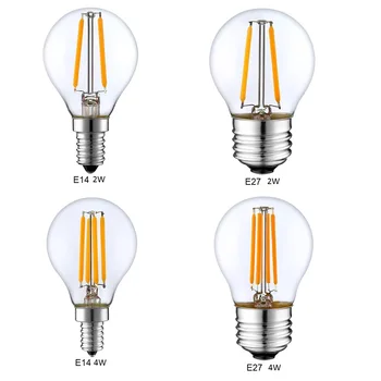 

Retro LED Filament Light Dimmable E14 E27 G45 A60 Globe Bulb 1W 2W 4W 8W 10W Edison Vintage Ampoule Lamp 220V indoor Lighting