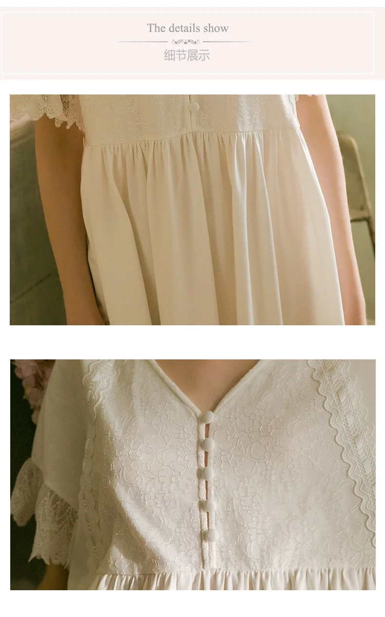 2019 verão branco algodão doce feminino camisola