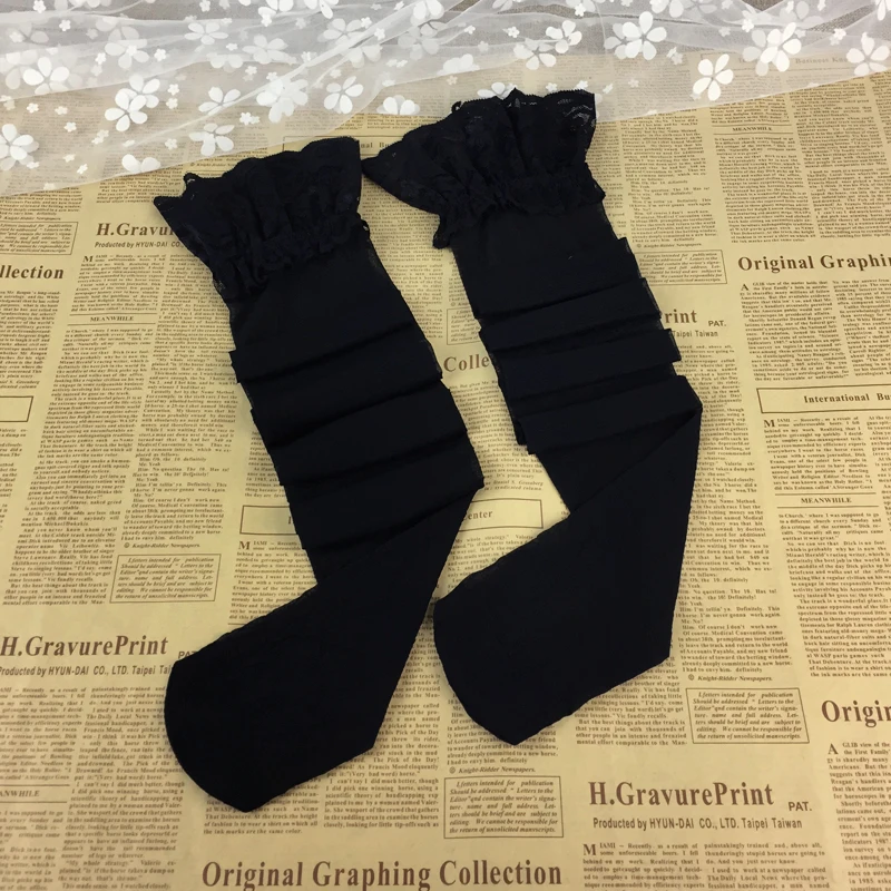 CINOON 2017 The latest iron clip Sexy Women's Sheer Lace Top Thigh-Highs Stockings & Garter Belt Suspender Set