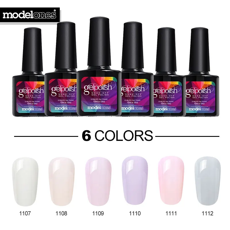 Modelones Newest 10ML Jelly Nail Gel Polish Soak Off Nail Art UV Gel
