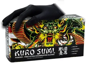 

YILONG 100 pcs High Quality Tattoo & Body Art Black Disposable Tattoo Latex Gloves Available Size Accessories Free Shipping