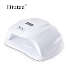 Biutee УФ светодиодный Сушилка для ногтей 50 Вт солнечная УФ лампа с красным и Буле светодиодный светильник для ногтей Гель-лак Инструменты для маникюра