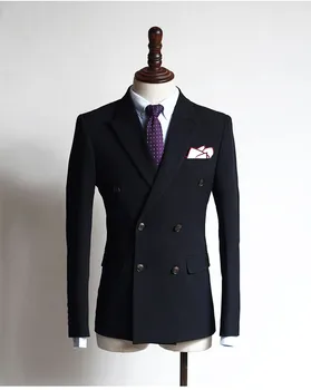 

(Jacket+Pants) 2 Pieces New Fashionable 2020 Mens Suits Custom Made Best Men Suits Double Breasted Wedding Groom Tuxedos