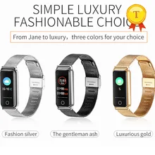Новое поступление спортивный фитнес-трекер Смарт-браслет на запястье с индикатор насыщения кислородом уведомление о звонке текст push шагомер