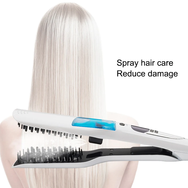 

Hair Straightener Hair Straightener Styling Moisturizing Brush Electric Steam Steam Brush Quick Spray Combs YF2018