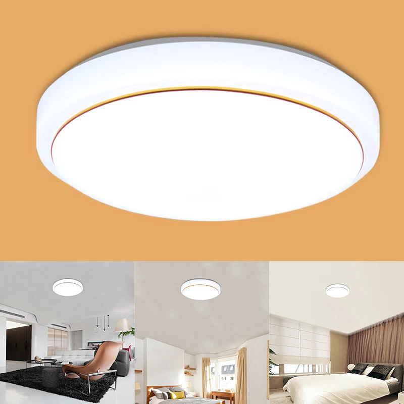  LED Acrylic Ceiling Light White Round Bedroom Balcony Lamps for Modern Kitchen Hallway PAK55 - 1000008547662