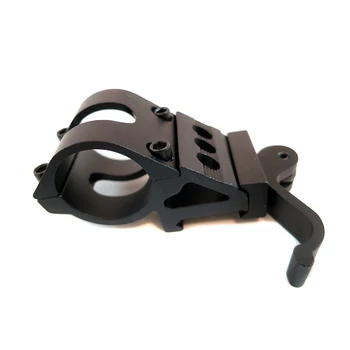 

Tactical 1" Offset Picatinny/Weaver Rail Mount for Flashlights with Quick Release New 2018