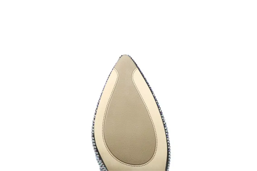 Perixir Для женщин роскошный микрофибровый металлическая ткань ботильоны из сетчатого материала Хрустальный Bling туфли-лодочки острый носок сверкающий вечерняя обувь со стразами