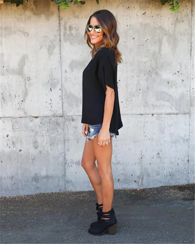 Summer-Maternity-Solid-color-O-neck-T-shirt-blouse-summer-fashion-Casual-shirts-loose-tops-Casual (3)