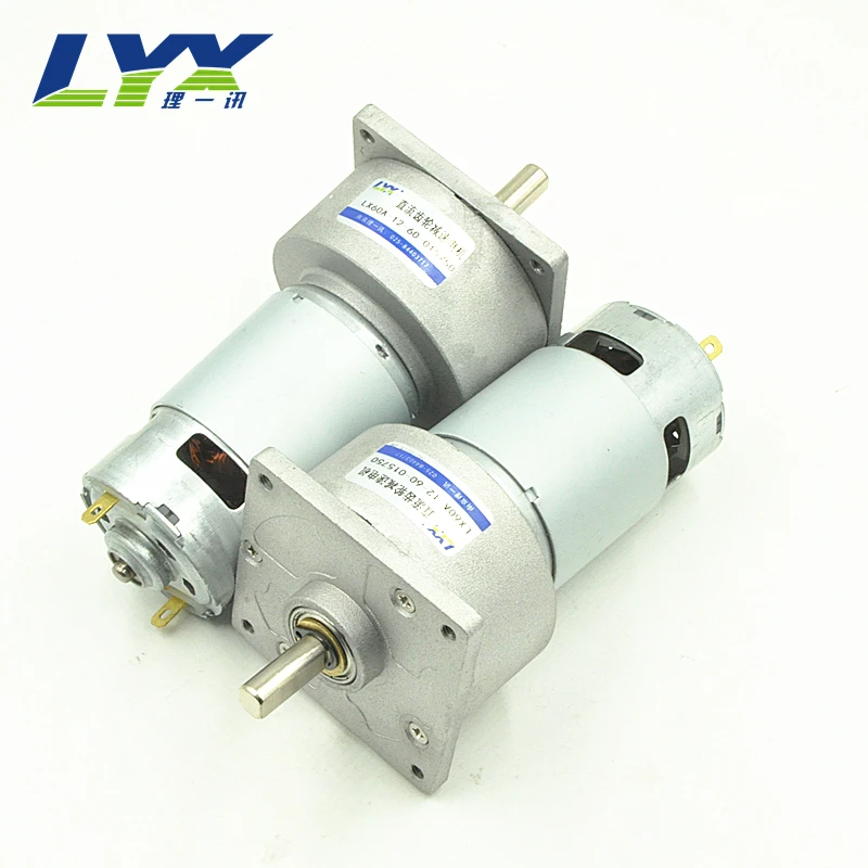 LX60A 12 V 10 об./мин. шарикоподшипники DC мотор-редуктор высокой мощности и высокого крутящего момента, Реверсивный и регулируемый скоростной двигатель