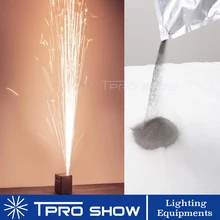 Сверкающий порошок холодная искра машина титановый порошок для 400 Вт 600 Вт фейерверк серебряный фонтан пиротехника свадебная машина 200 г/пакет