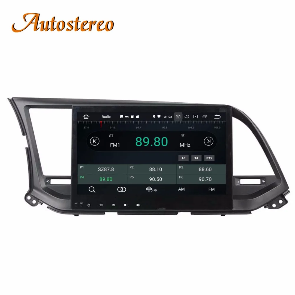 Excellent Android 9 4GB RAM Car DVD Player GPS navigation For Hyundai Elantra 2016+ headunit multimedia player auto radio tape recorder HD 4