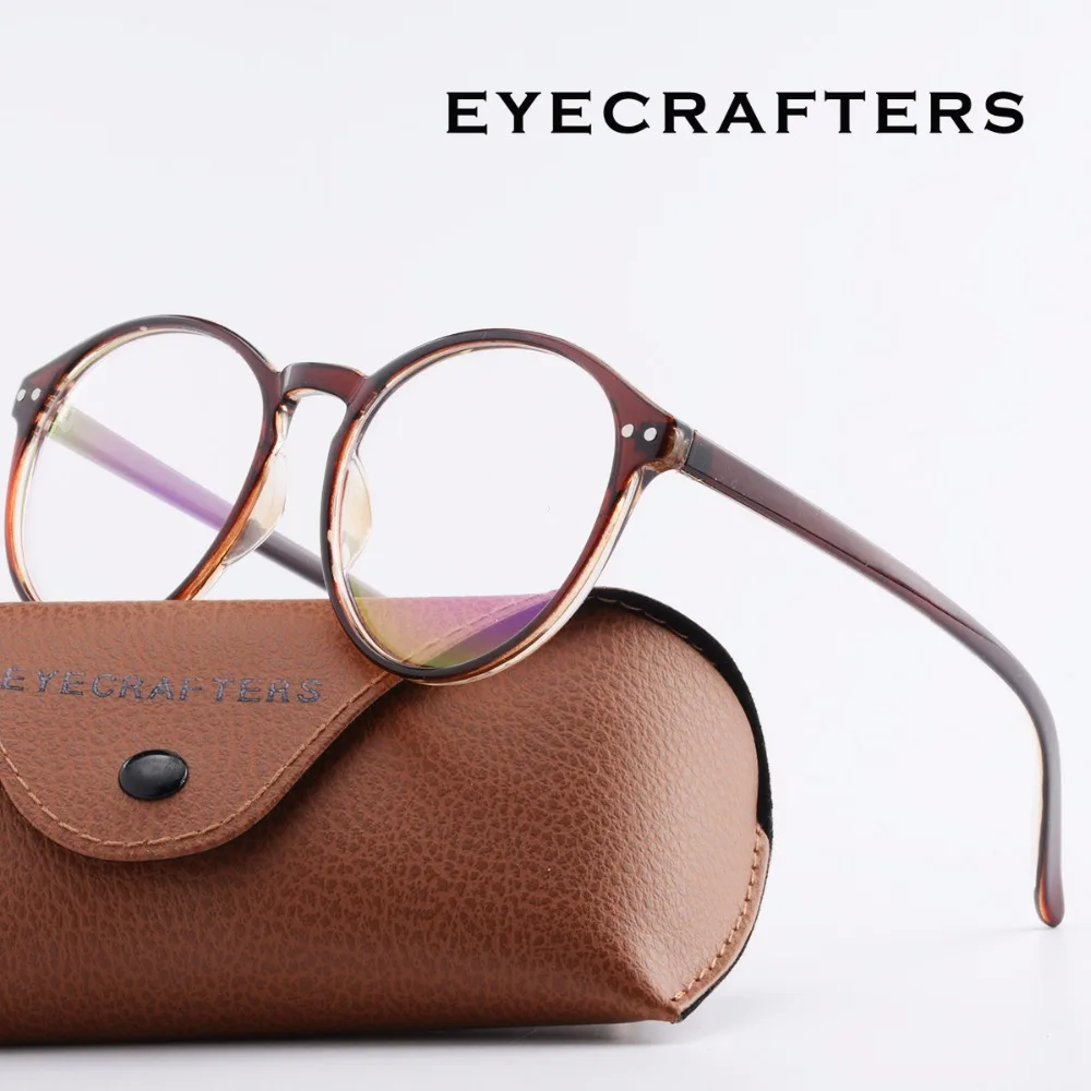 Ретро Круглые Женские оправы для очков, брендовые дизайнерские оптические прозрачные линзы, очки унисекс, винтажные оправы для очков для мужчин