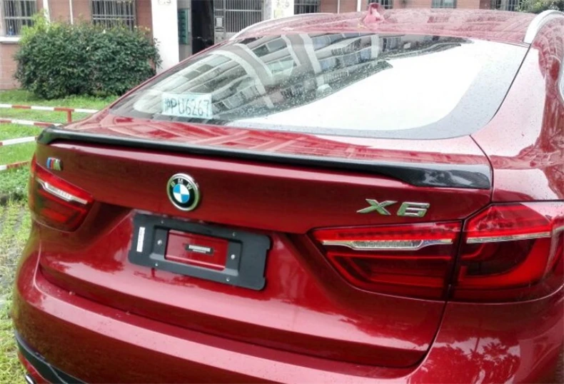  Carbon Fiber Spoilers For BMW X6 F16 X6M F86 2015 2016 2017 2018 2019 Rear Wing Spoiler High Qualit
