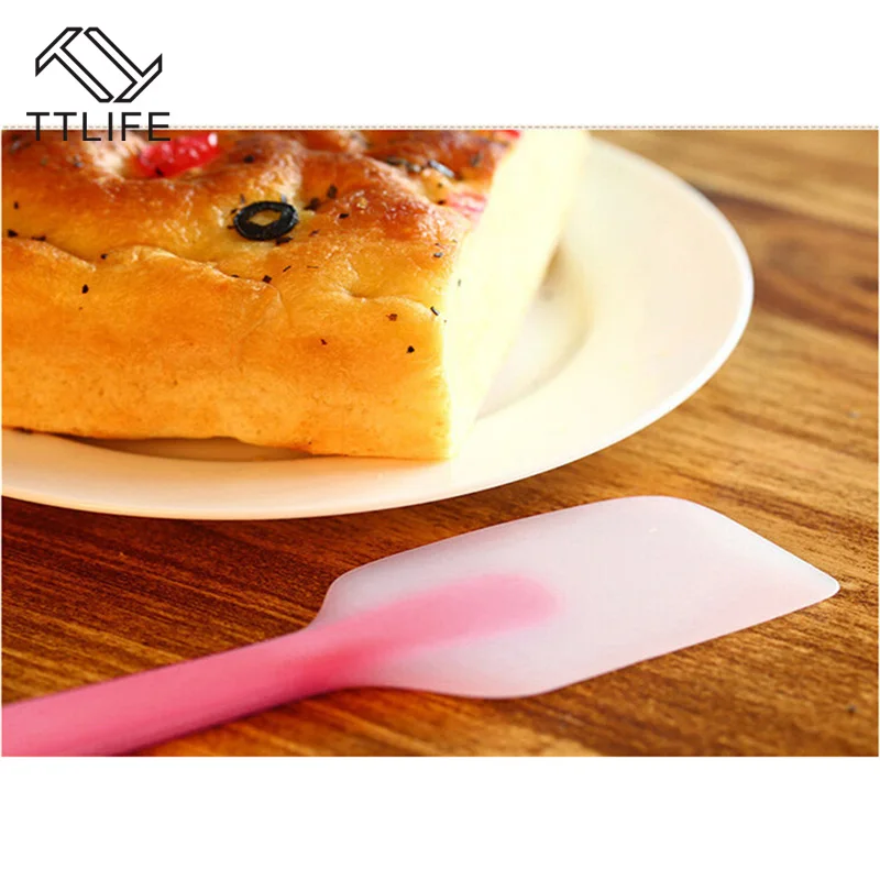  TTLIFE Silicone Baking Spatula Cooking Baking Scraper Cake Cream Butter Spatula Mixing Batter Scrap