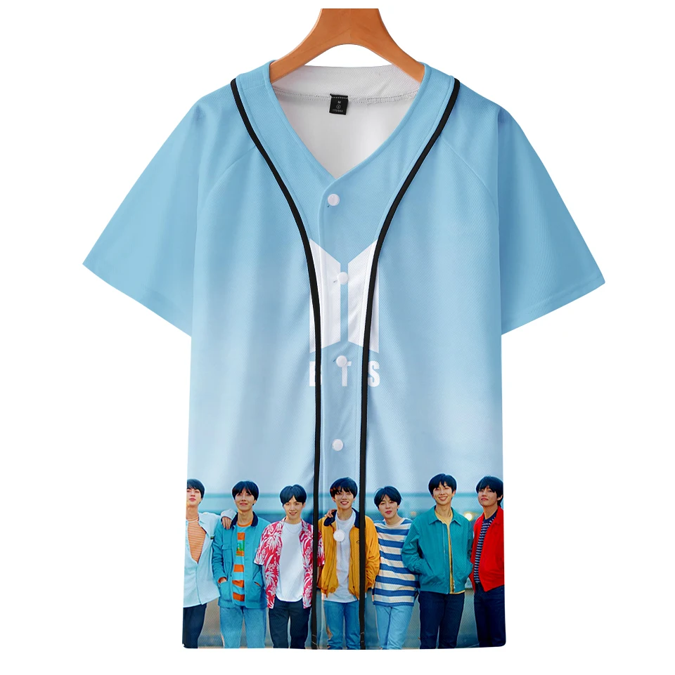 

LUCKYFRIDAY commemoration KPOP 3D version of the latest KPOP world baseball uniform T-shirts KPOP women's kpop fashion clothing