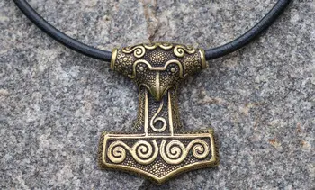 

Huge Thor's Hammer Mjolnir Vikings Amulet Nordic Pendant Talisman