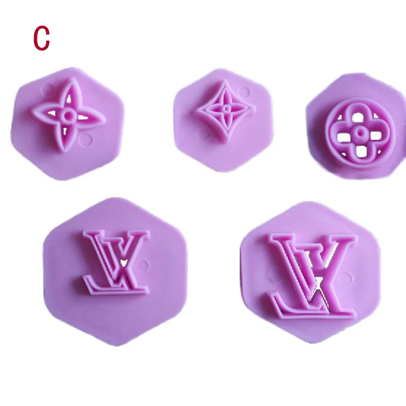 Multiple Types Famous Logo Shape Cookie Cutter Mould Set DIY Fondant Dessert Molds Bread Embosser Mould 3D Cake Decorating Tools5
