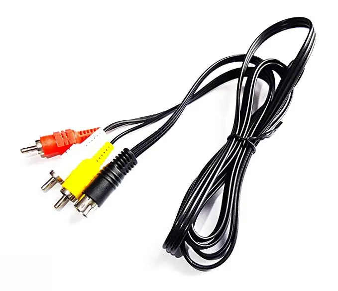 Ruitroliker 10 Pin аудио AV A/V RCA кабель шнур черный для Сатурна