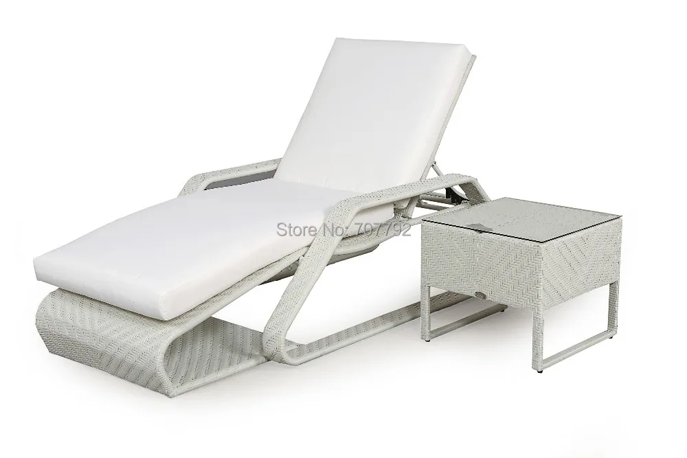 Новый стиль ротанговая кушетка лежак шезлонг для улицы|outdoor rattan daybeds|sun loungersrattan